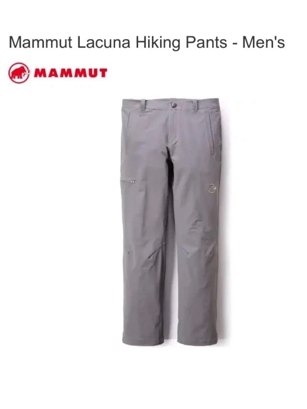 Mammut Men's Lacuna Hiking Pants — Light Gray